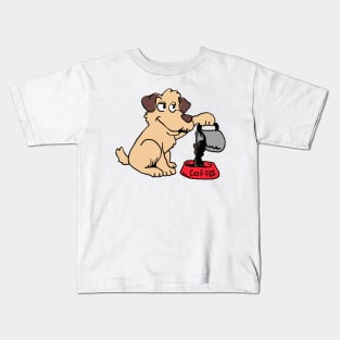 Coffee Dog Kids T-Shirt